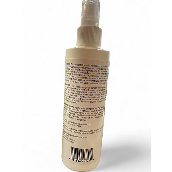 Used Groove Juice Brand New Bottle Cymbal Cleaner