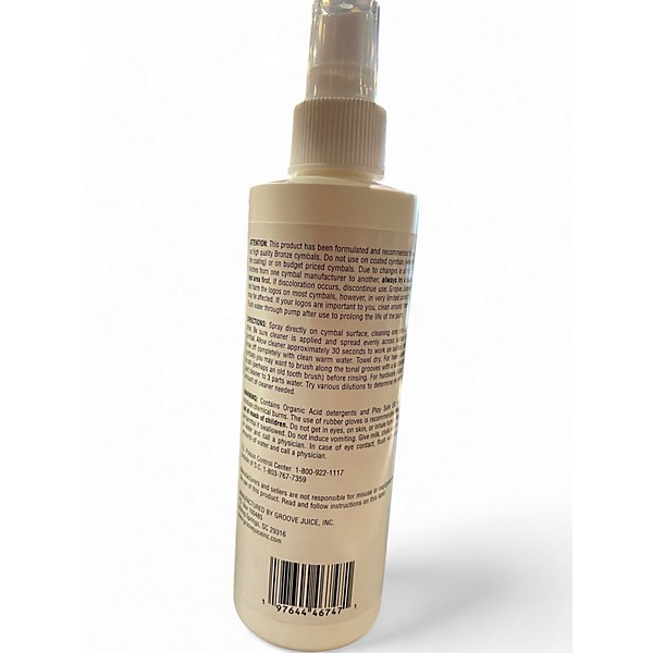 Used Groove Juice Brand New Bottle Cymbal Cleaner