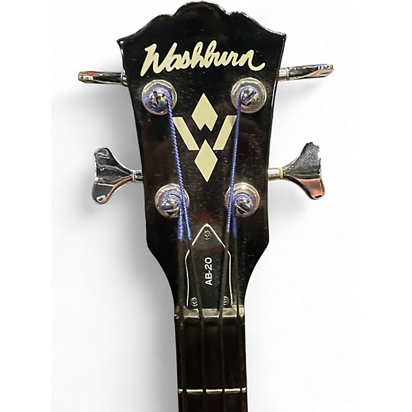 Used Washburn AB20 BLACK Acoustic Bass Guitar