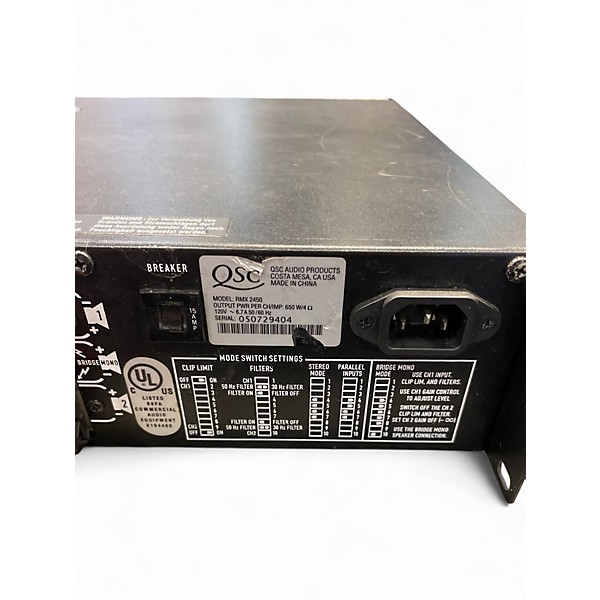 Used QSC RMX 2450 Power Amp