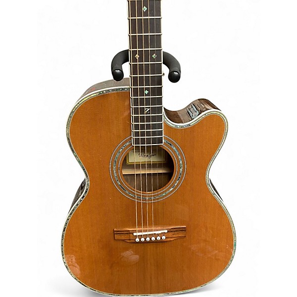 Used Zager ZAD80CE Natural Acoustic Electric Guitar