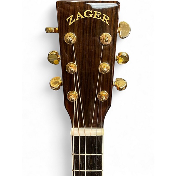 Used Zager ZAD80CE Natural Acoustic Electric Guitar