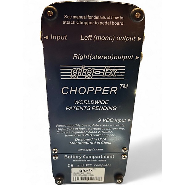 Used Gig-FX Chopper Effect Pedal