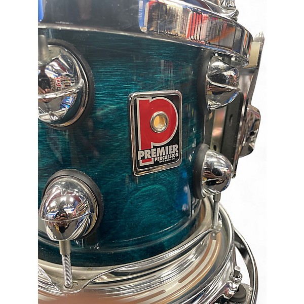 Used Premier 6 Piece Genista Turquoise Lacquer Drum Kit