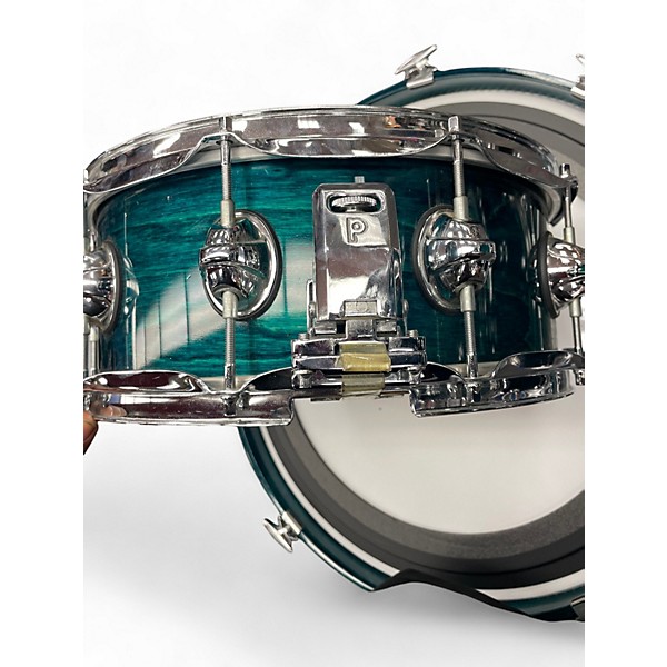 Used Premier 6 Piece Genista Turquoise Lacquer Drum Kit