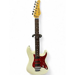 Used Schecter Guitar Research USA Traditional HSS White Solid Body Electric Guitar