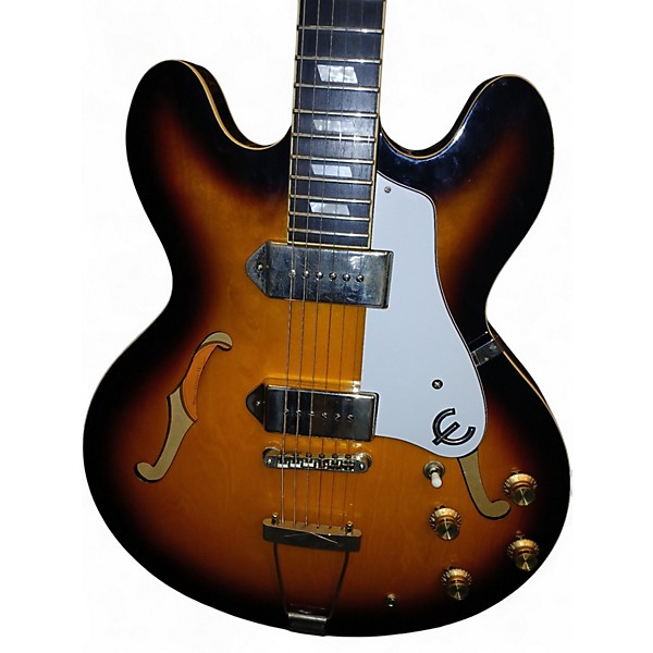 Used Epiphone Casino Vintage Sunburst Hollow Body Electric Guitar