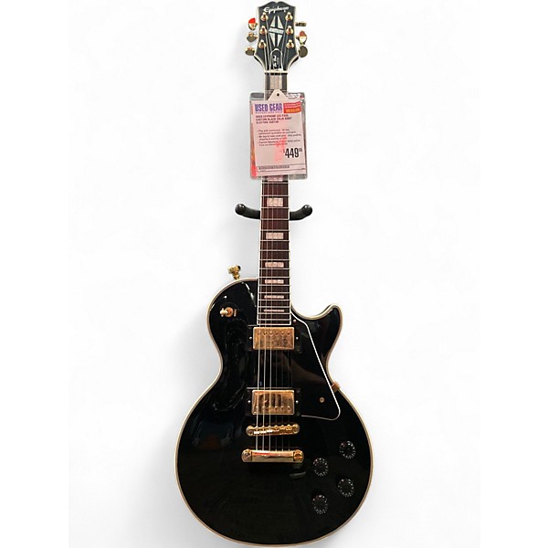 Used Epiphone Les Paul Custom Black Solid Body Electric Guitar