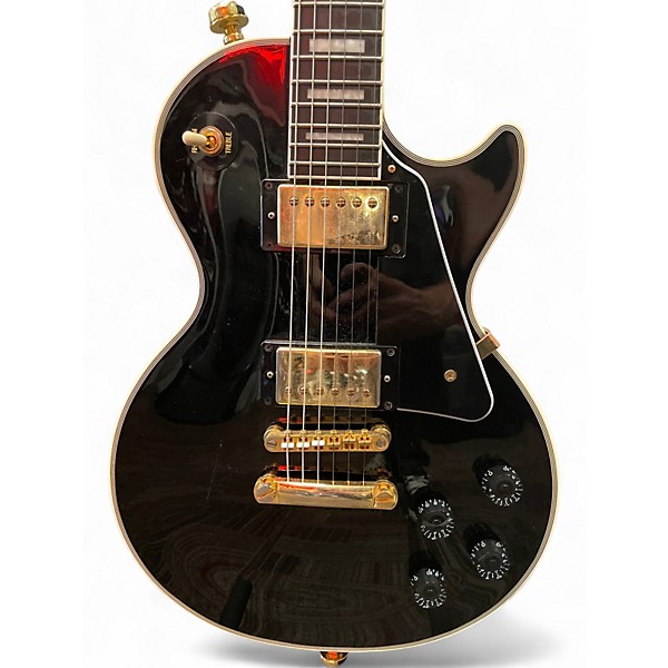 Used Epiphone Les Paul Custom Black Solid Body Electric Guitar