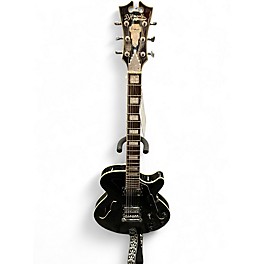 Used D'Angelico PSCBBSSS Black Hollow Body Electric Guitar