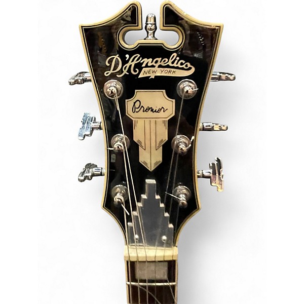 Used D'Angelico PSCBBSSS Black Hollow Body Electric Guitar