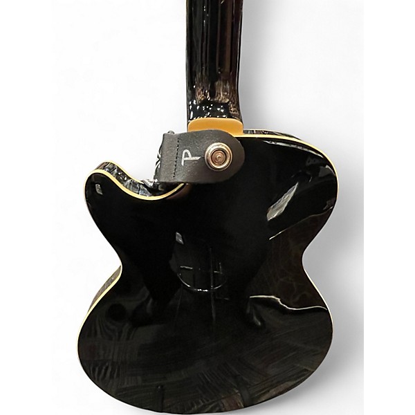 Used D'Angelico PSCBBSSS Black Hollow Body Electric Guitar