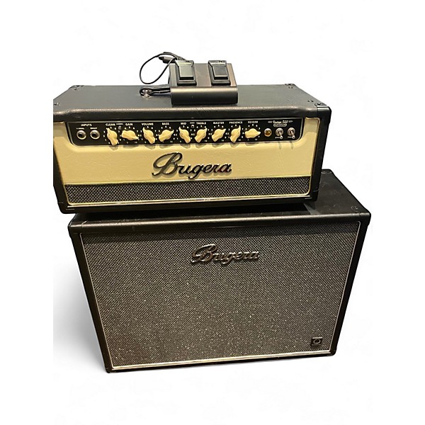 Used Bugera Vintage v22 Head and Cabinet Guitar Stack