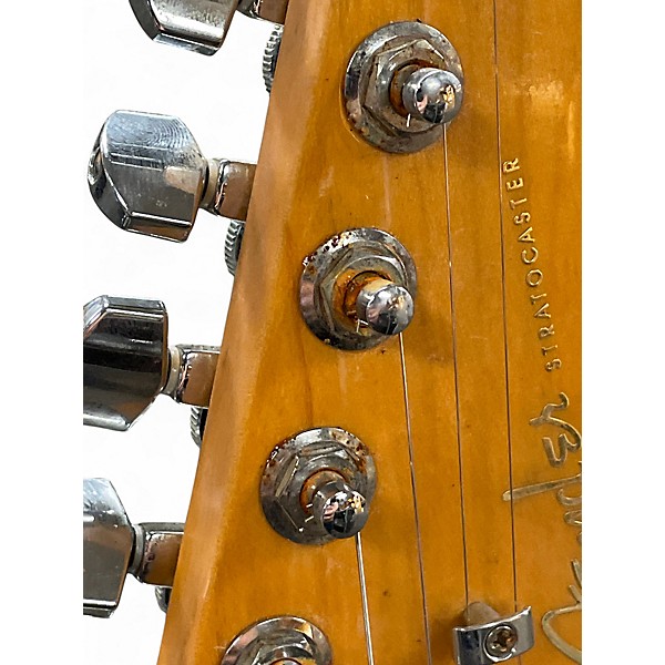 Used 2019 Fender American Ultra Stratocaster HSS Olympic White Solid Body Electric Guitar