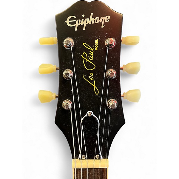 Used Epiphone 1959 Les Paul Standard Outfit Aged Dark Cherry Burst Solid Body Electric Guitar