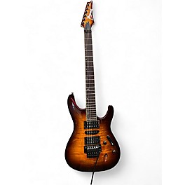 Used Ibanez S670qm Dragon Eye Burst Solid Body Electric Guitar