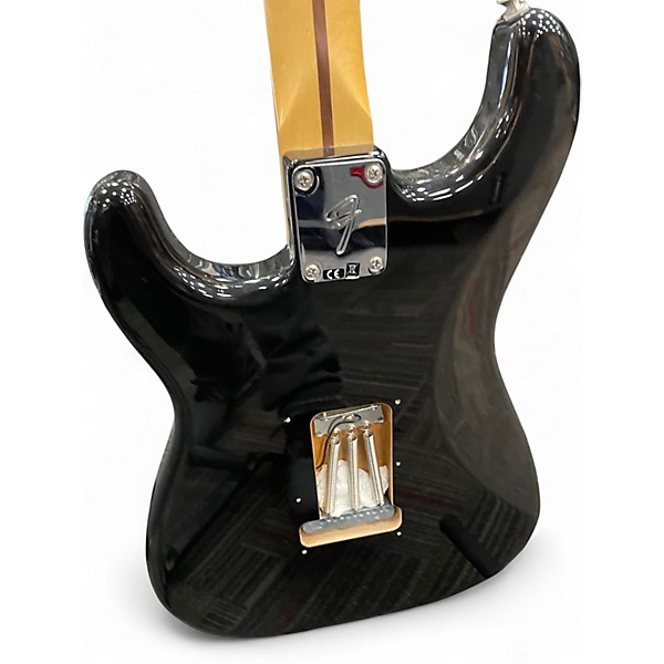 Used 2007 Fender Standard Stratocaster Black Solid Body Electric Guitar