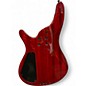 Used 1990s Brownsville Double Cutaway H  Red Electric Bass Guitar