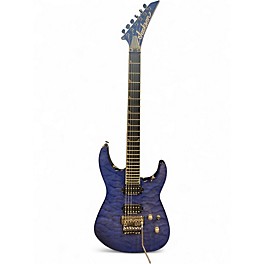 Used Jackson SL2Q MAH Pro Soloist Trans Blue Solid Body Electric Guitar