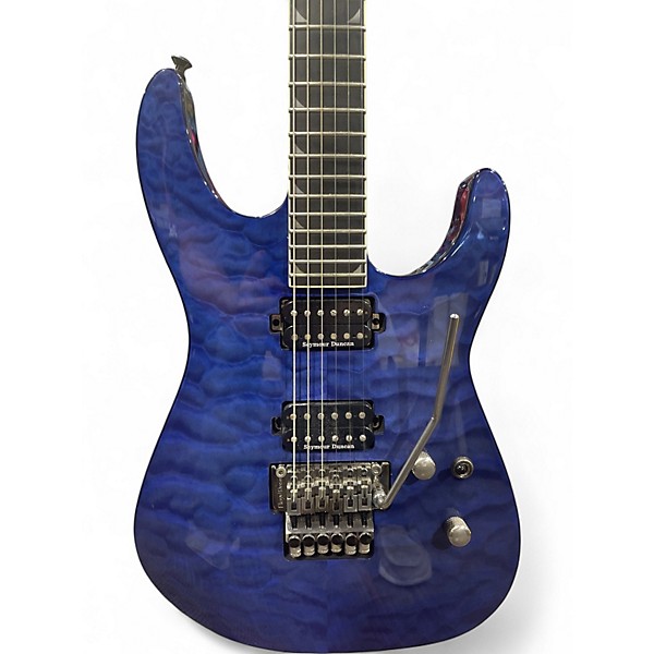 Used Jackson SL2Q MAH Pro Soloist Trans Blue Solid Body Electric Guitar