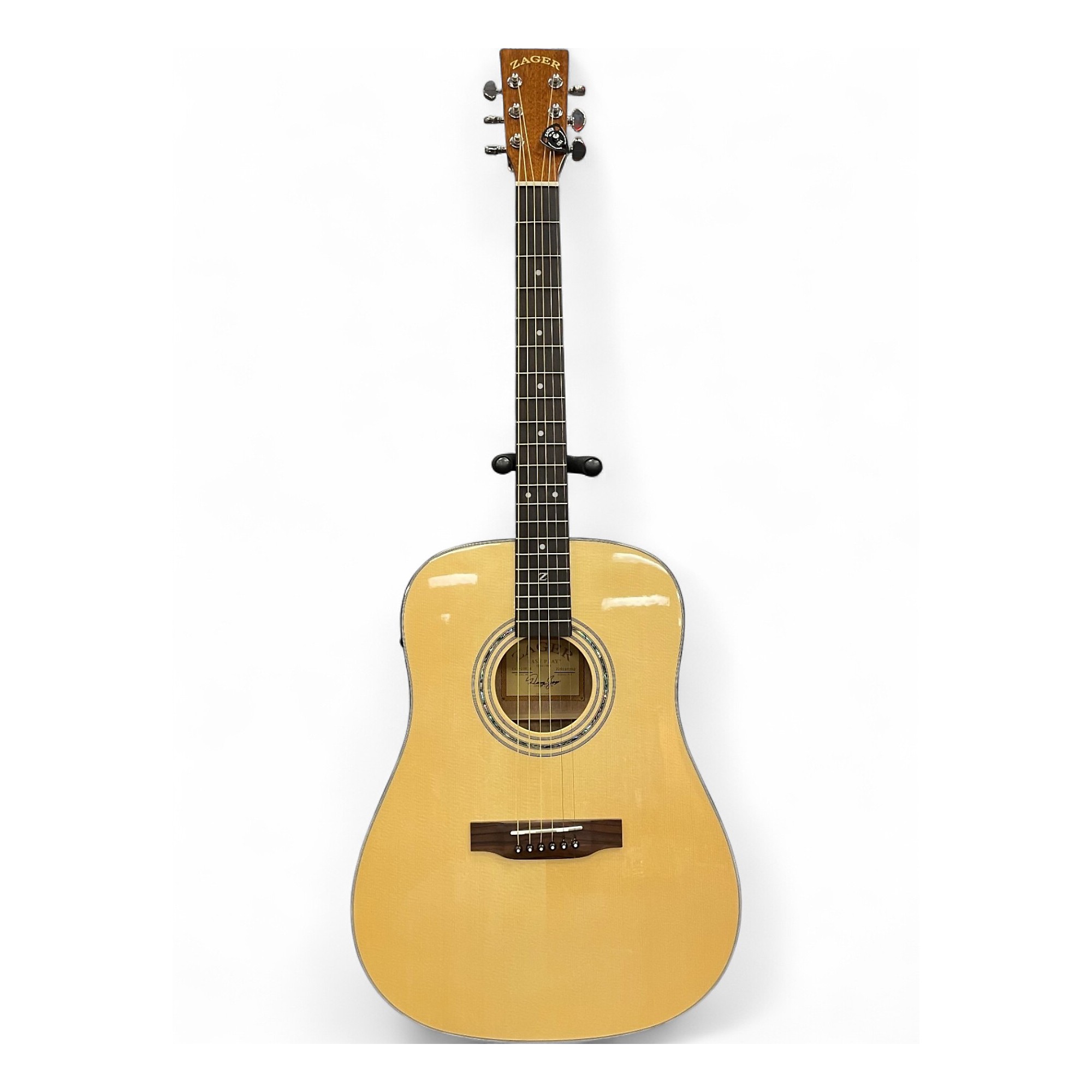 Used Zager ZAD-20E Natural Acoustic Electric Guitar Natural