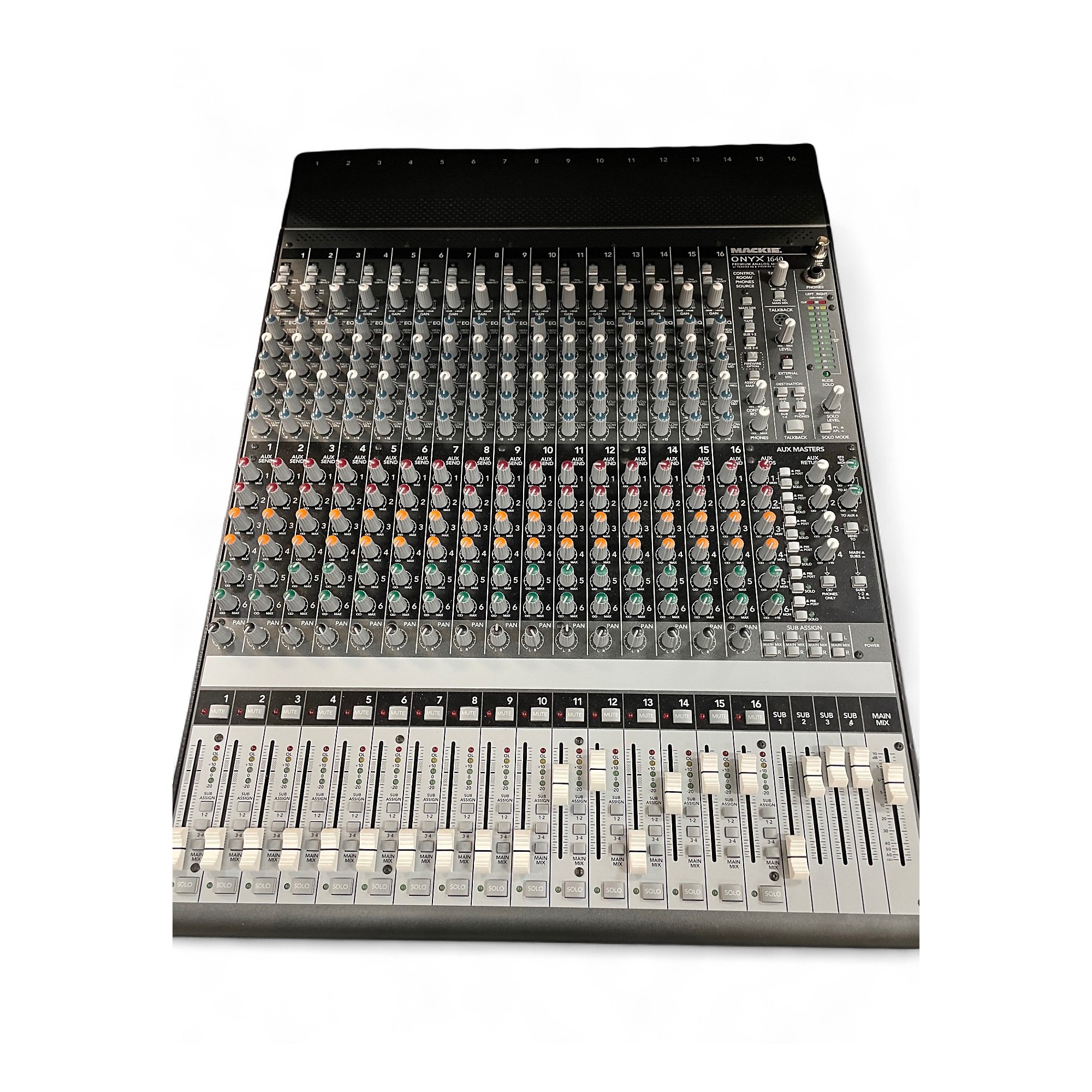 Used Mackie ONYX 1640 with Flight Case Unpowered Mixer