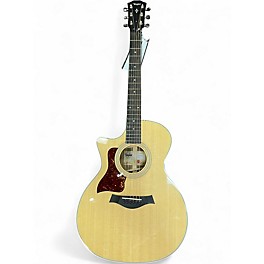 Used Taylor 414CE Left Handed Natural Acoustic Electric Guitar