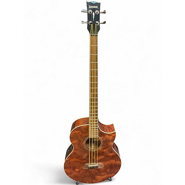 Used Laguna lab5ce bub Natural Acoustic Bass Guitar