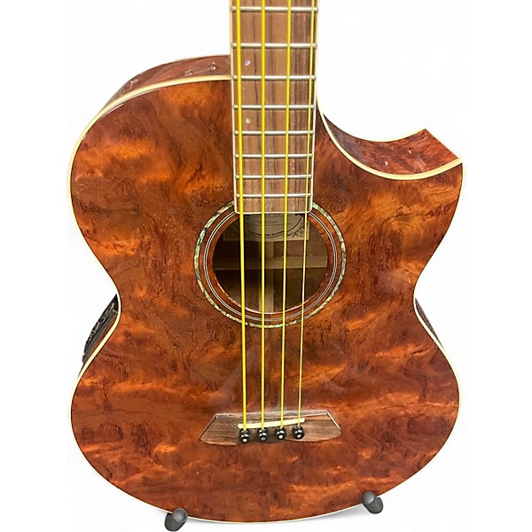 Used Laguna lab5ce bub Natural Acoustic Bass Guitar
