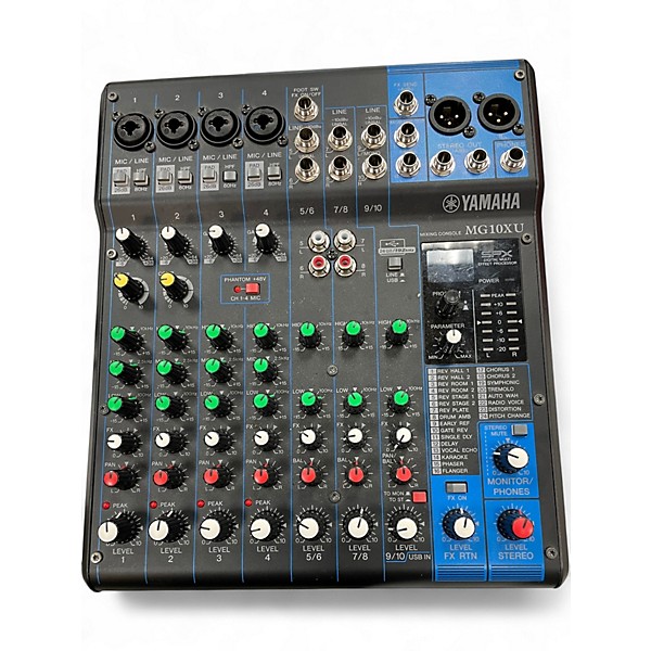 Used Yamaha MG10XU 10 Channel Mixer with Effects Unpowered