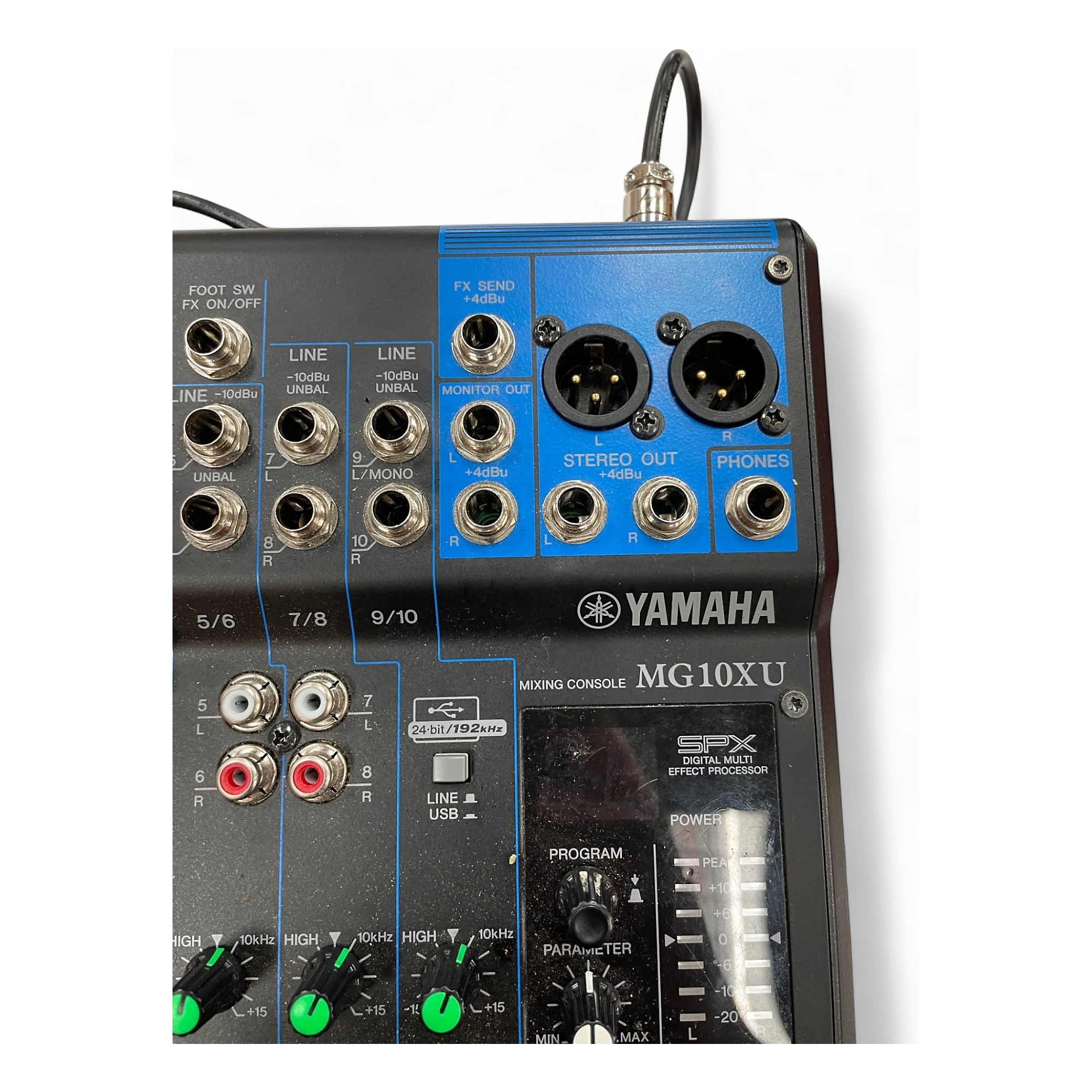 Used Yamaha MG10XU 10 Channel Mixer with Effects Unpowered