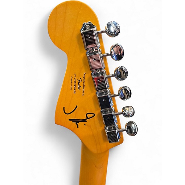 Used Squier J Mascis Jazzmaster off white Solid Body