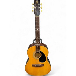Vintage 1970s Yamaha FG75 Natural Acoustic Guitar
