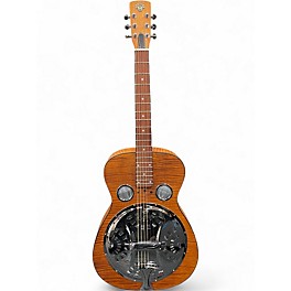 Used Dobro Hound Dog Deluxe Round Neck Natural Resonator Guitar