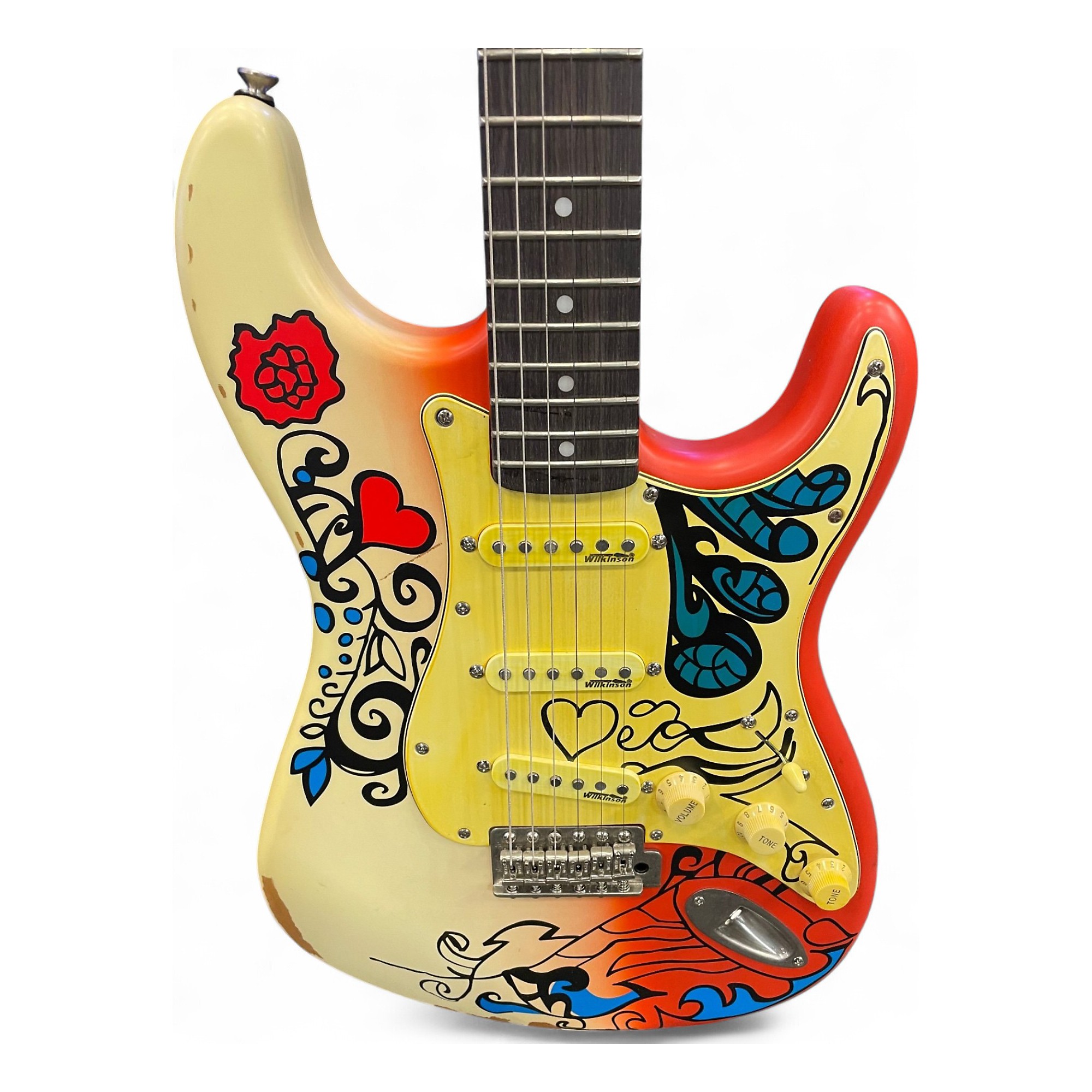 Used Vintage V6 THOMAS BLUG SIGNATURE SUMMER OF LOVE Solid Body