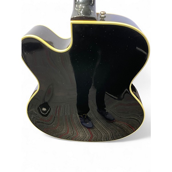 Used DeArmond X155 Black Hollow Body Electric Guitar