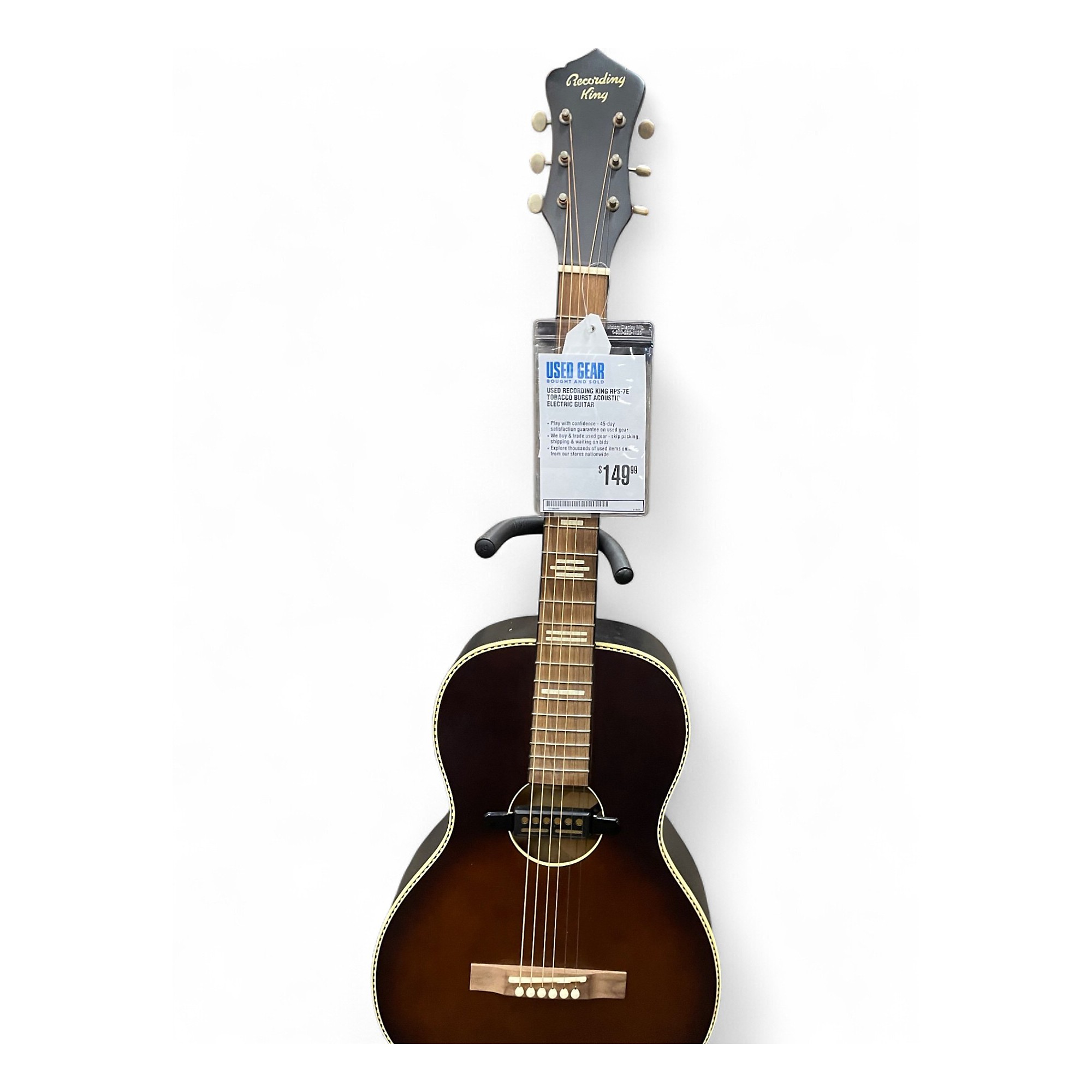 Used Recording King RPS-7E Tobacco Burst Acoustic Electric
