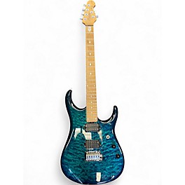 Used Sterling by Music Man JP150 JOHN PETRUCCI TRANS AQUA Solid Body Electric Guitar