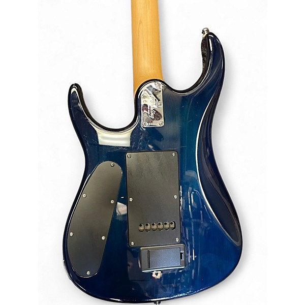 Used Sterling by Music Man JP150 JOHN PETRUCCI TRANS AQUA Solid Body Electric Guitar