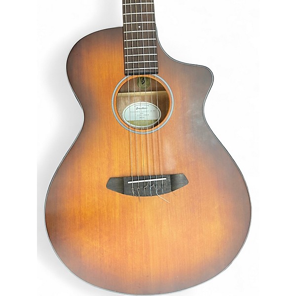 Used Breedlove Discovery Concert CE NY 2 Tone Sunburst Classical Acoustic Electric Guitar