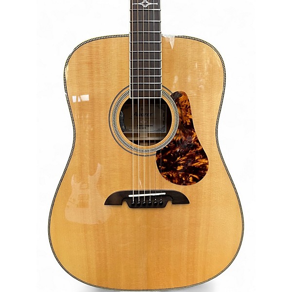 Used Alvarez MD60E HERRINGBONE Natural Acoustic Electric Guitar