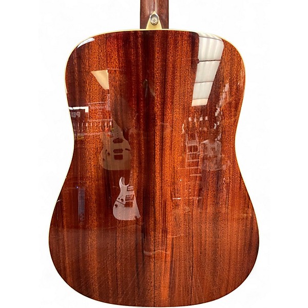 Used Alvarez MD60E HERRINGBONE Natural Acoustic Electric Guitar