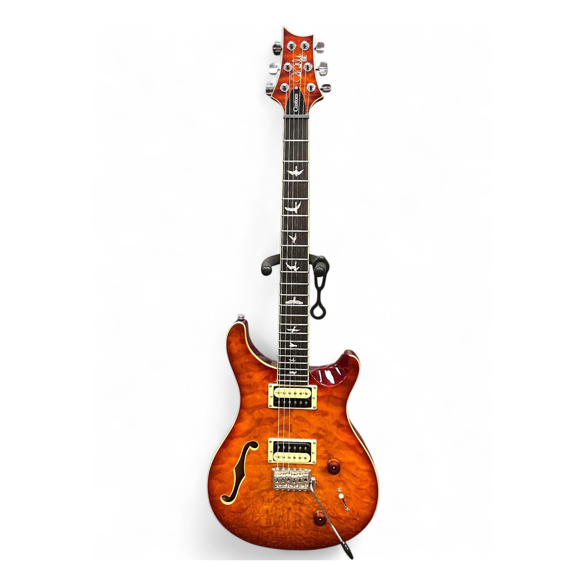 【木目◎】prs se custom 22 semi-hollow PRS SE Custom 22 Semi-Hollow Electric Guitar Black Gold