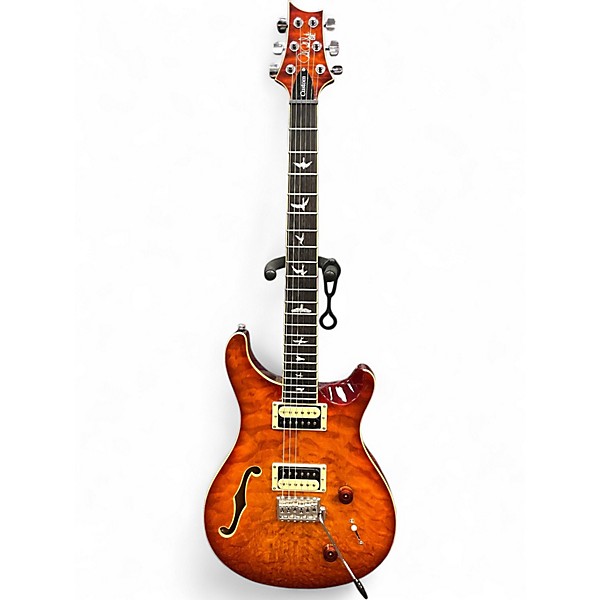 Used PRS SE Custom 22 Semi-Hollowbody Vintage Sunburst Hollow Body Electric Guitar