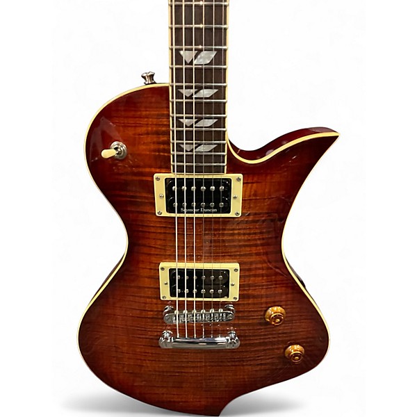 Used Fernandes RAVELLE DARK AMBER BURST Solid Body Electric Guitar
