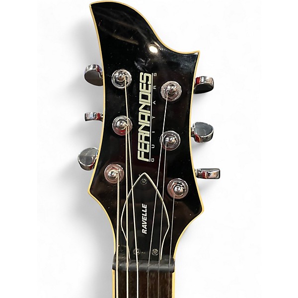Used Fernandes RAVELLE DARK AMBER BURST Solid Body Electric Guitar