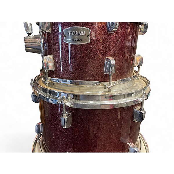 Used Yamaha 4 Piece RYDEEN Wine Sparkle Drum Kit