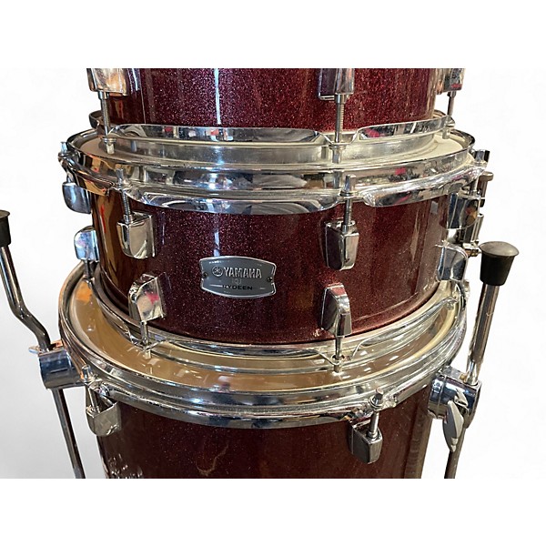 Used Yamaha 4 Piece RYDEEN Wine Sparkle Drum Kit