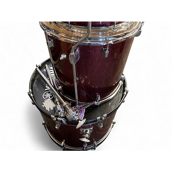 Used Yamaha 4 Piece RYDEEN Wine Sparkle Drum Kit