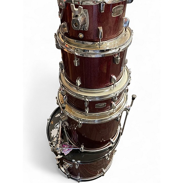 Used Yamaha 4 Piece RYDEEN Wine Sparkle Drum Kit
